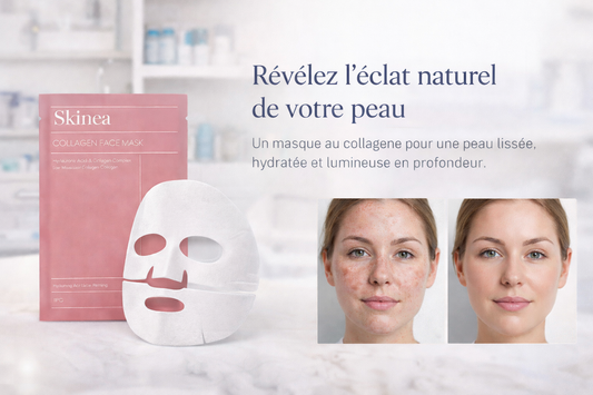Masque au collagène – routine hydratation & éclat