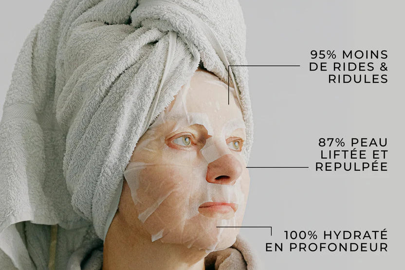 Masque au collagène – routine hydratation & éclat
