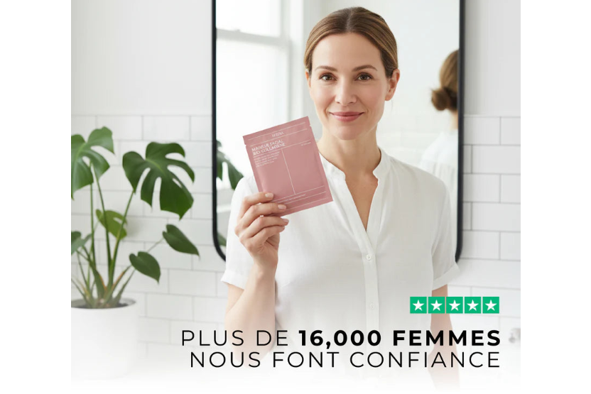 Masque au collagène – routine hydratation & éclat